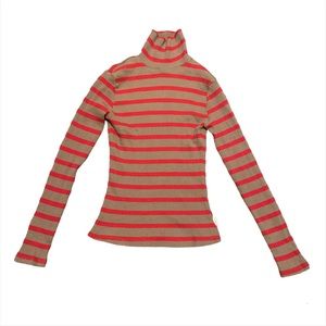 Brixton women's stripped turtleneck sweater.